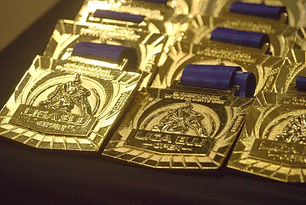 Podio de premiación con medallas de Jiu-Jitsu Podio de premiación con medallas de Jiu-Jitsu — LigaBJJ CR Summer 2026, Costa Rica